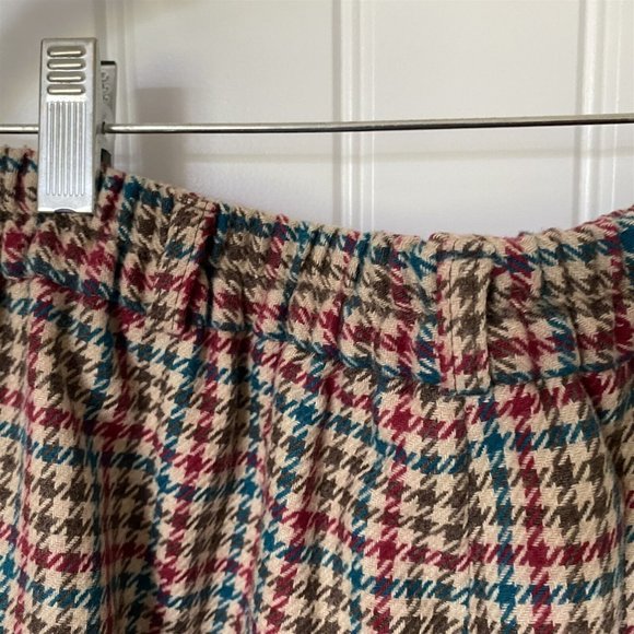 Vintage Country Suburbans Pant Suit Elbow Patch Blazer Pants Tweed Check 10 12 - Picture 10 of 11